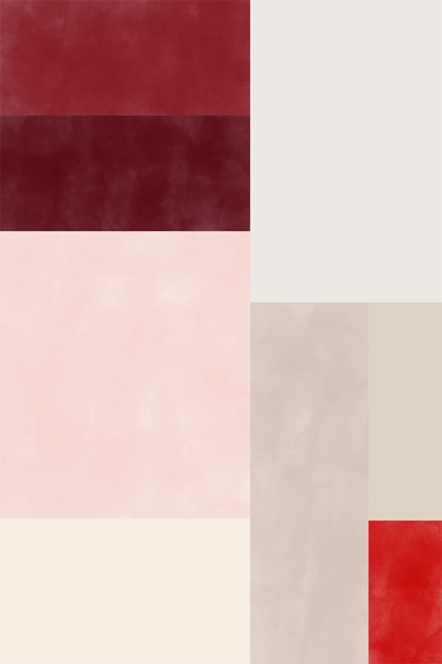 wall-art-print-canvas-poster-framed-Red Overlapping Squares , By Elena Ristova-GIOIA-WALL-ART