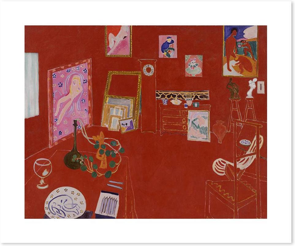 wall-art-print-canvas-poster-framed-Red Studio, By Henri Matisse-by-Gioia Wall Art-Gioia Wall Art
