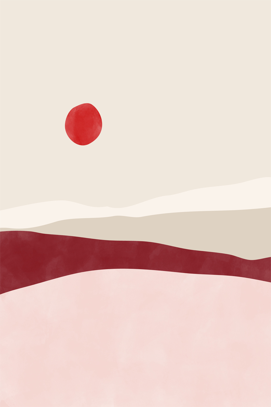 wall-art-print-canvas-poster-framed-Red Sunrise , By Elena Ristova-GIOIA-WALL-ART