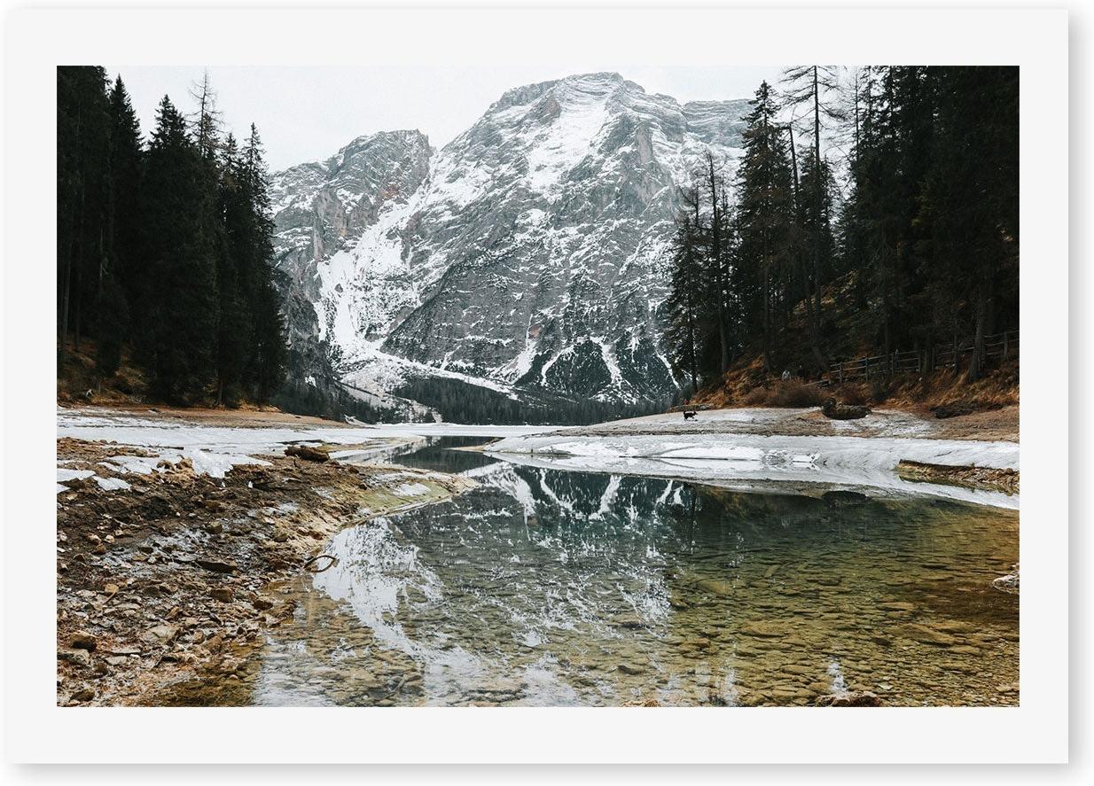 wall-art-print-canvas-poster-framed-Reflections of Lago di Braies, South Tyrol, Italy , By Carla & Joel Photography-GIOIA-WALL-ART