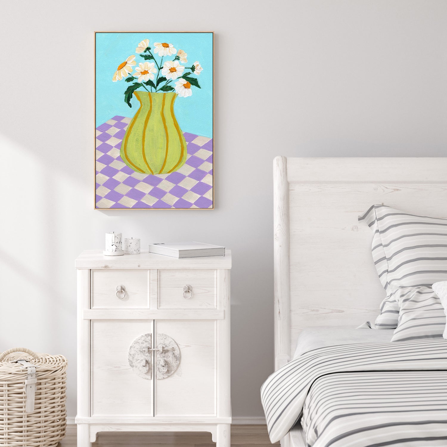 wall-art-print-canvas-poster-framed-Retro Checkers , By Nikita Jariwala-7