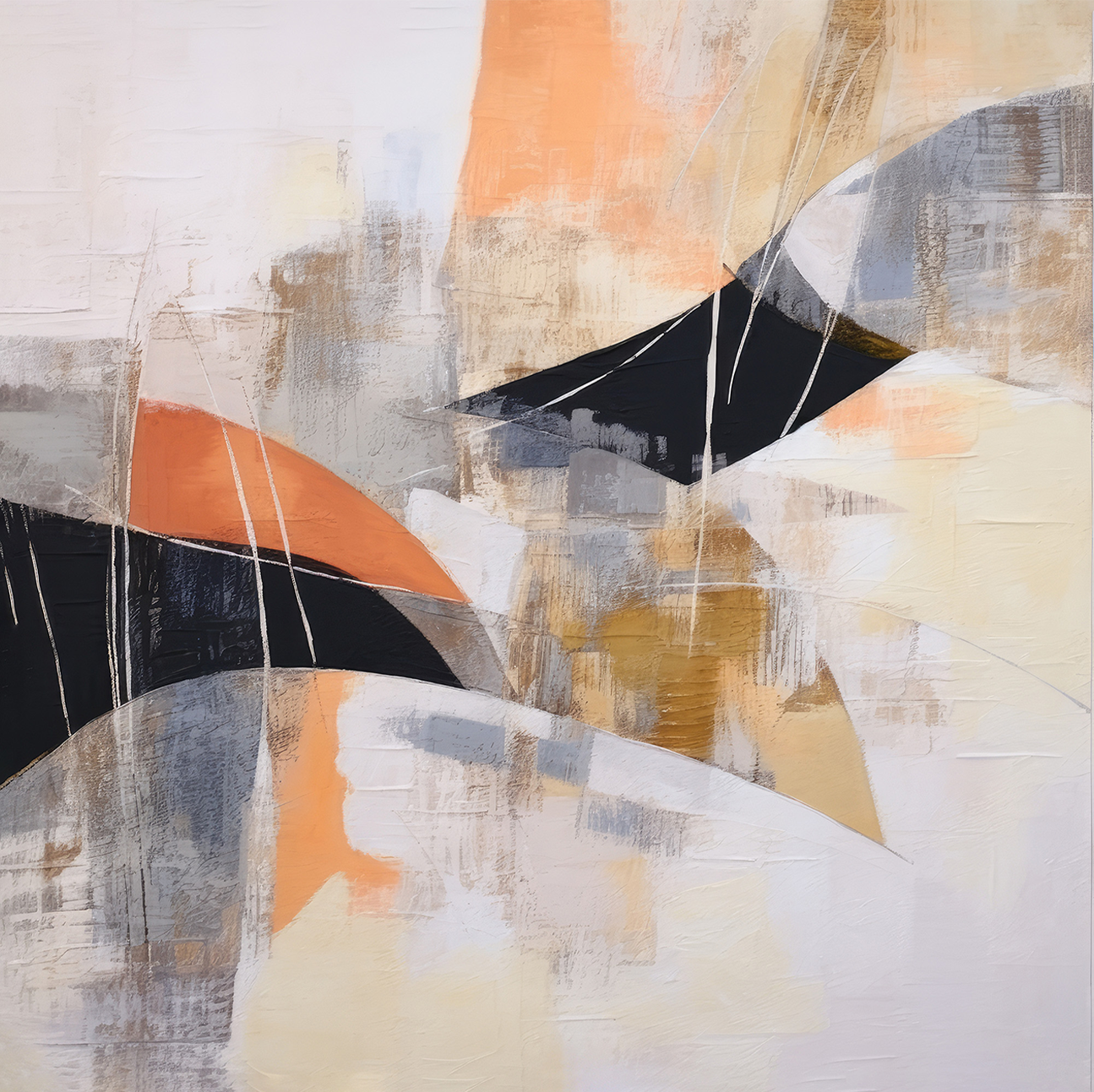 wall-art-print-canvas-poster-framed-Rhythms of Abstract, Style A , By Irena Orlov-1