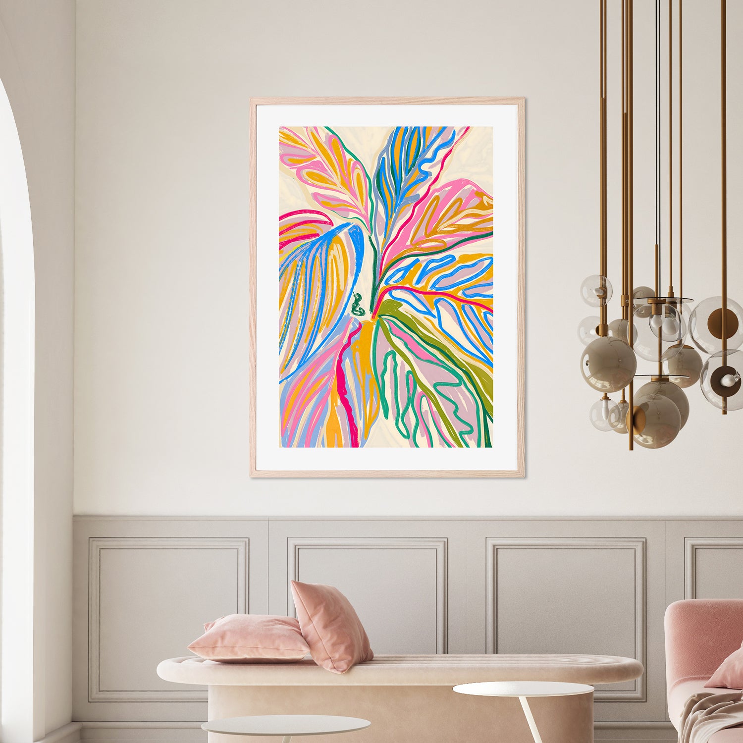 wall-art-print-canvas-poster-framed-Rhythms of Bloom — The Crayon Jungle-8