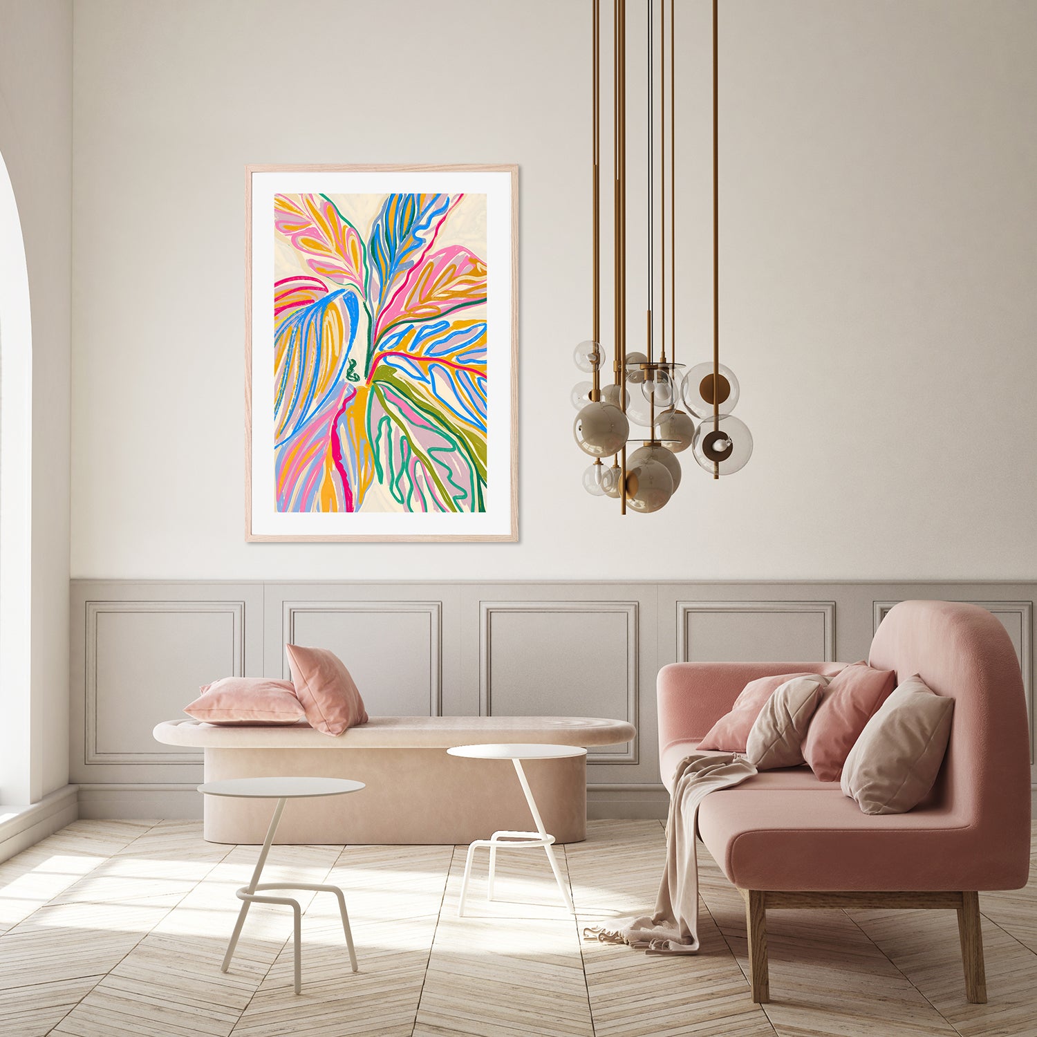 wall-art-print-canvas-poster-framed-Rhythms of Bloom — The Crayon Jungle-9