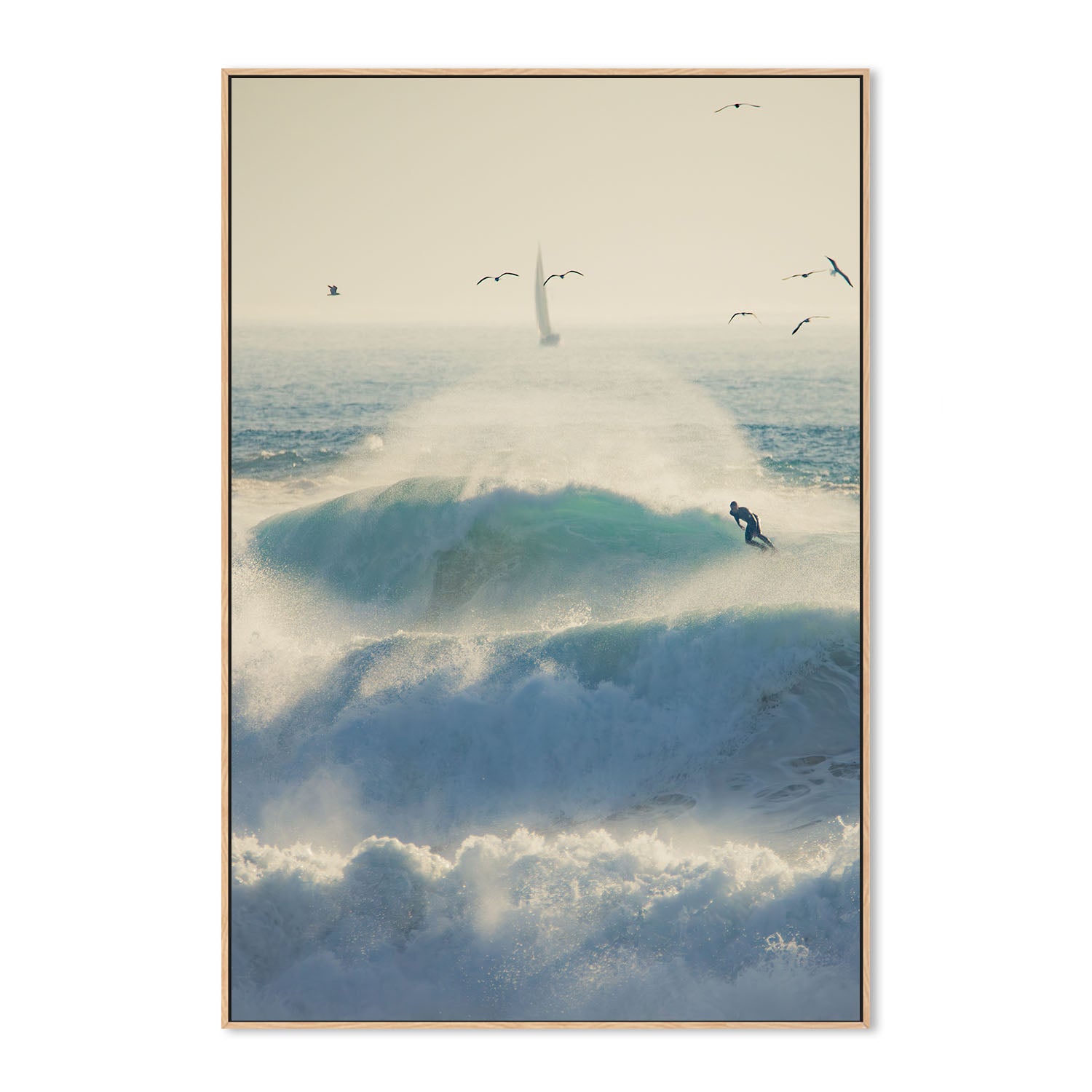 wall-art-print-canvas-poster-framed-Riding The Wave , By Richard Podgurski-4