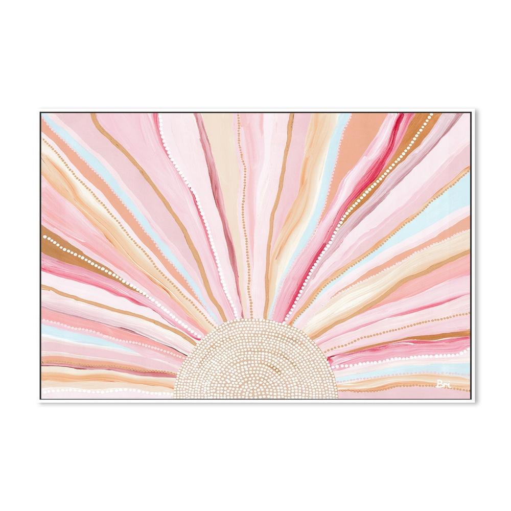 wall-art-print-canvas-poster-framed-Rising Sun, Soft Pastel Tones , By Bri Chelman-GIOIA-WALL-ART