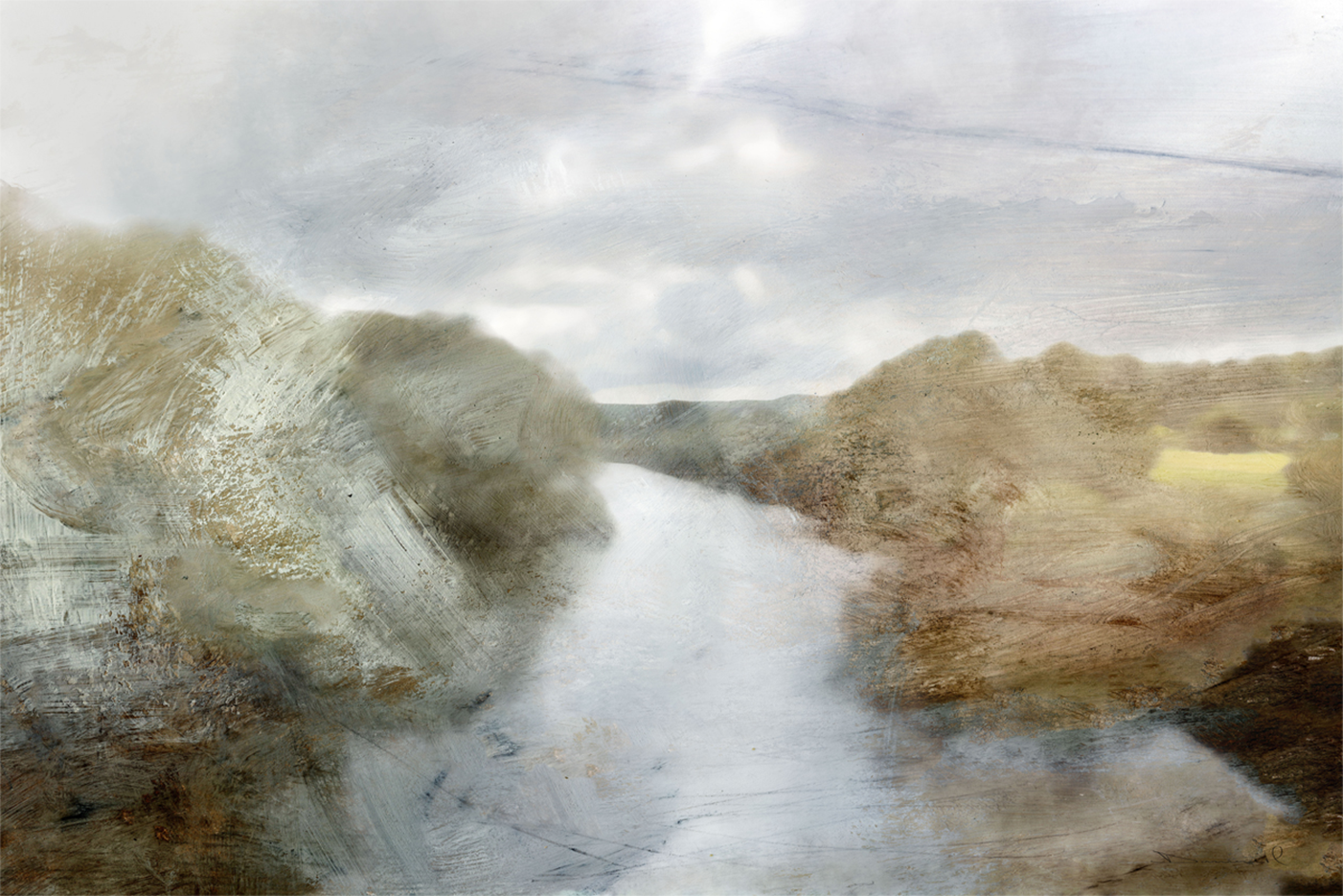 wall-art-print-canvas-poster-framed-Riverside , By Dan Hobday-GIOIA-WALL-ART