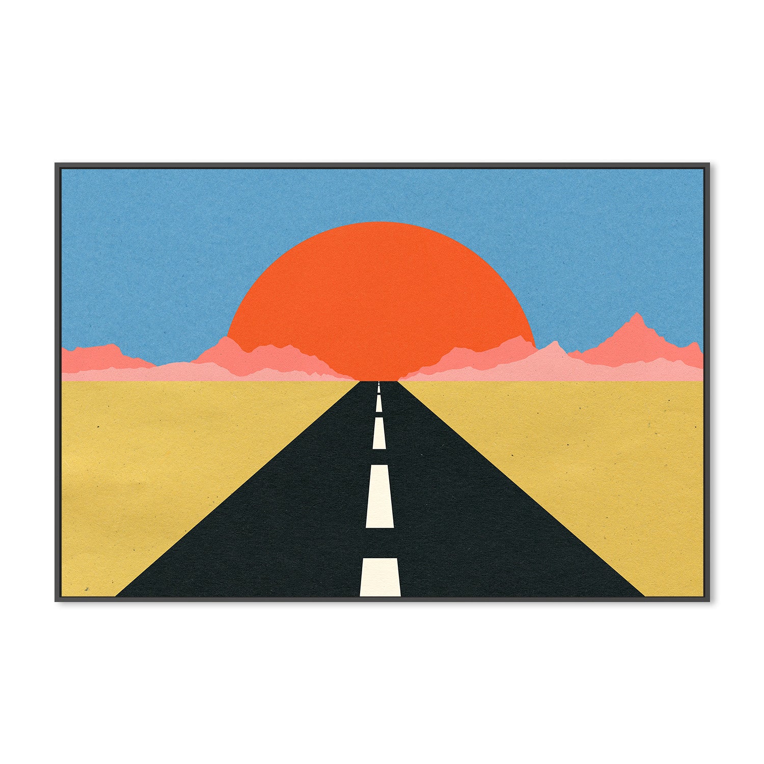 wall-art-print-canvas-poster-framed-Road To Sun-3