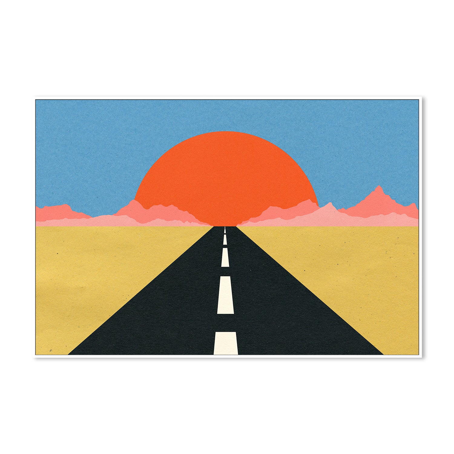 wall-art-print-canvas-poster-framed-Road To Sun-5