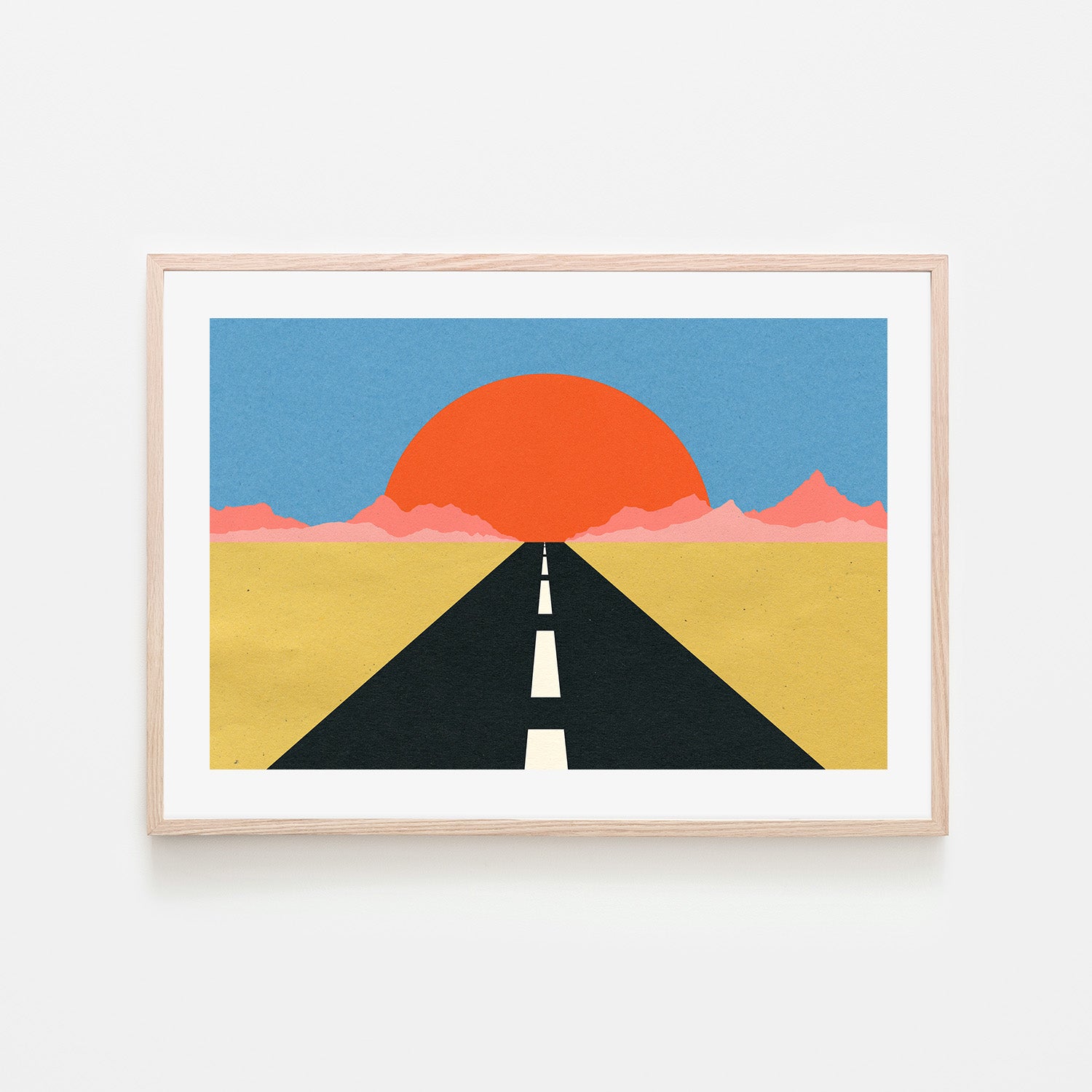wall-art-print-canvas-poster-framed-Road To Sun-6