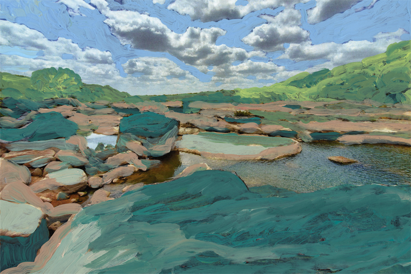 wall-art-print-canvas-poster-framed-Rock Pool , By Eleanor Baker-1