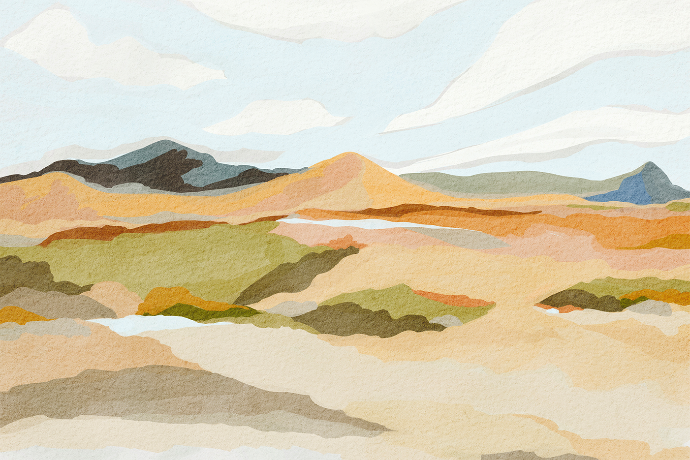 wall-art-print-canvas-poster-framed-Rocky Hill Landscape , By Nikita Jariwala-1