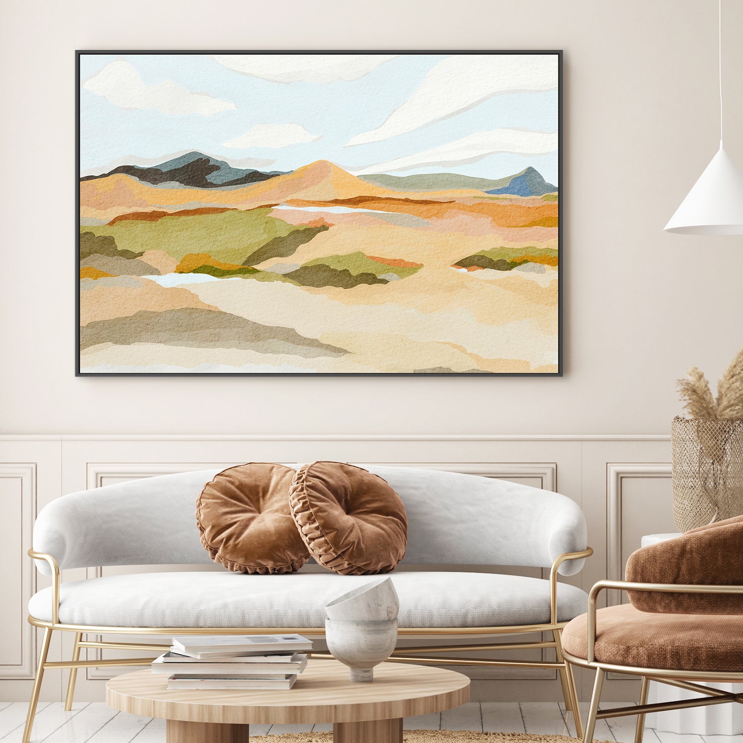 wall-art-print-canvas-poster-framed-Rocky Hill Landscape , By Nikita Jariwala-2