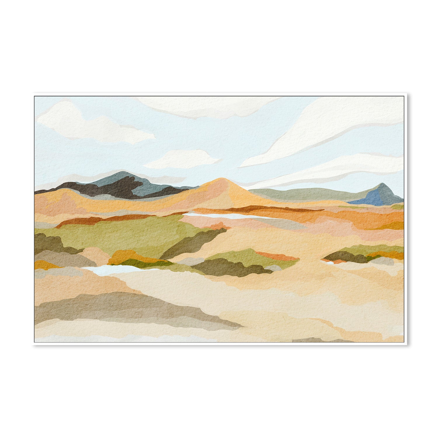 wall-art-print-canvas-poster-framed-Rocky Hill Landscape , By Nikita Jariwala-5