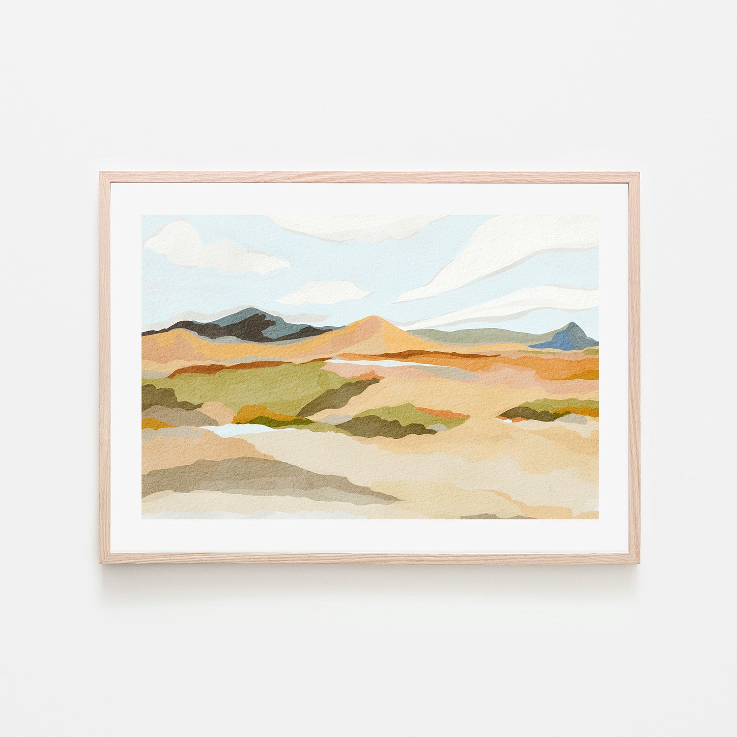 wall-art-print-canvas-poster-framed-Rocky Hill Landscape , By Nikita Jariwala-6