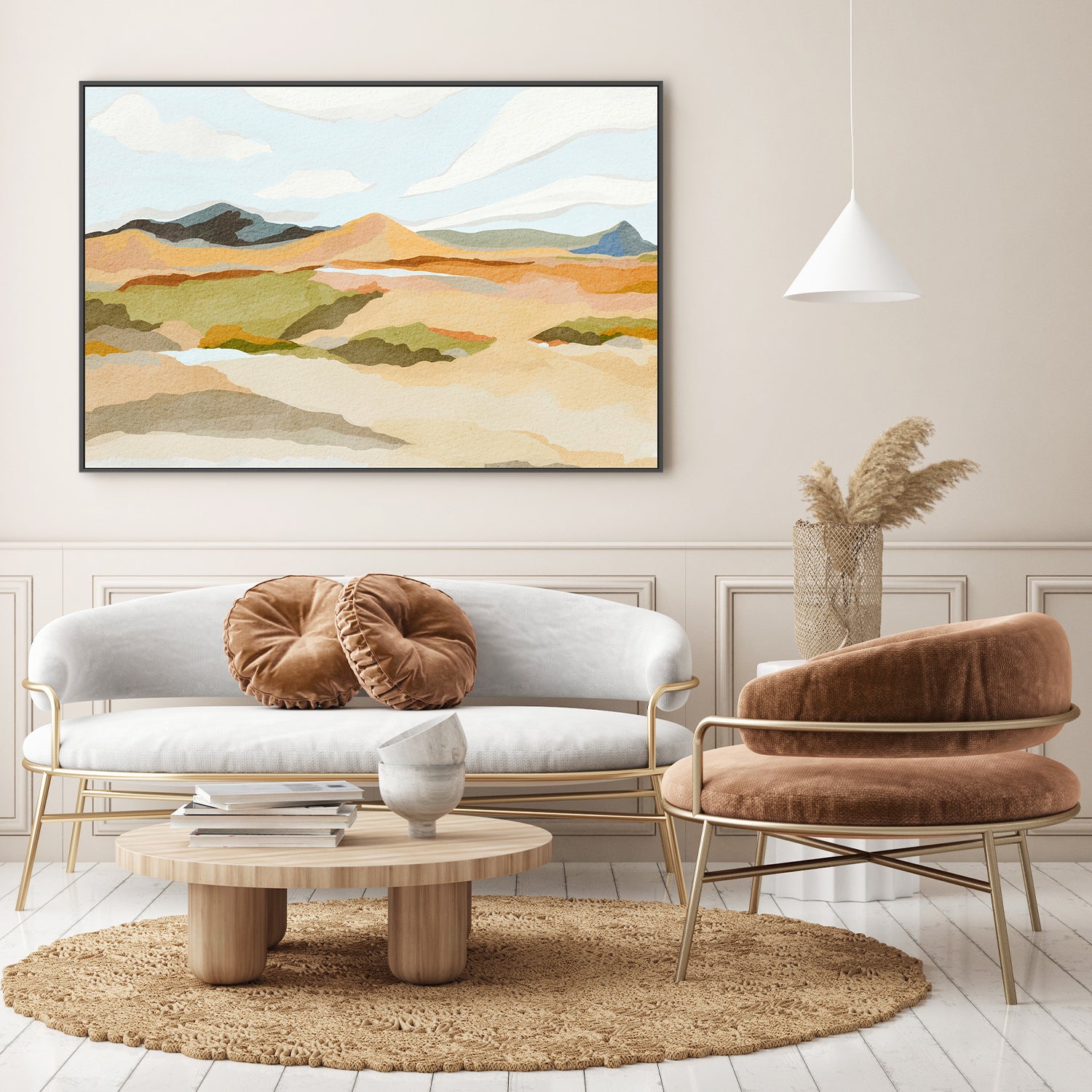 wall-art-print-canvas-poster-framed-Rocky Hill Landscape , By Nikita Jariwala-7