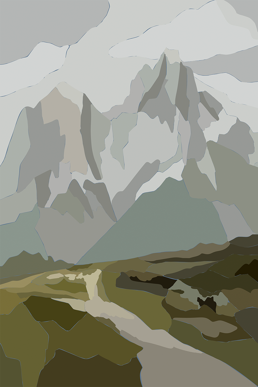 wall-art-print-canvas-poster-framed-Rocky Snowy Mountains , By Nikita Jariwala-1