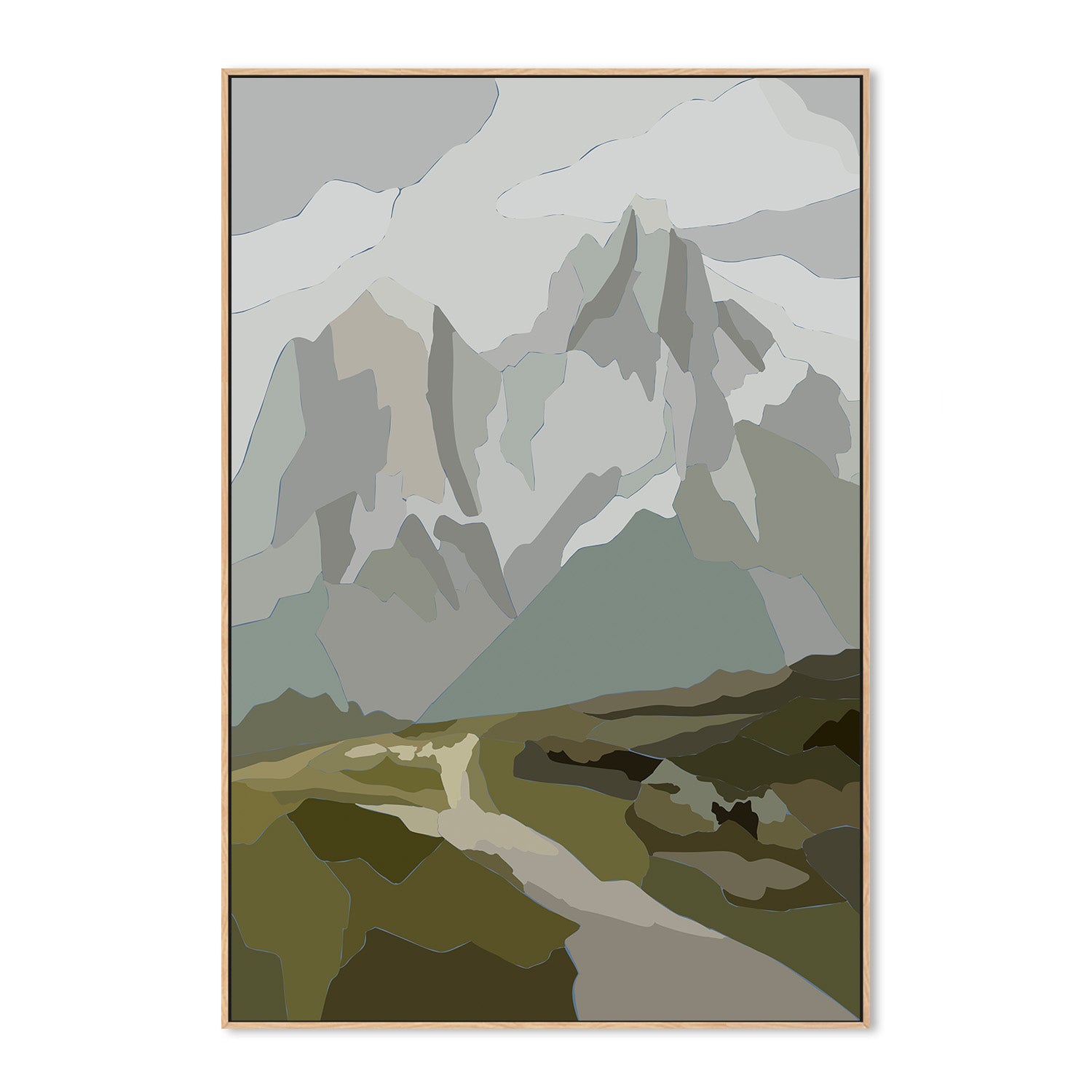 wall-art-print-canvas-poster-framed-Rocky Snowy Mountains , By Nikita Jariwala-4