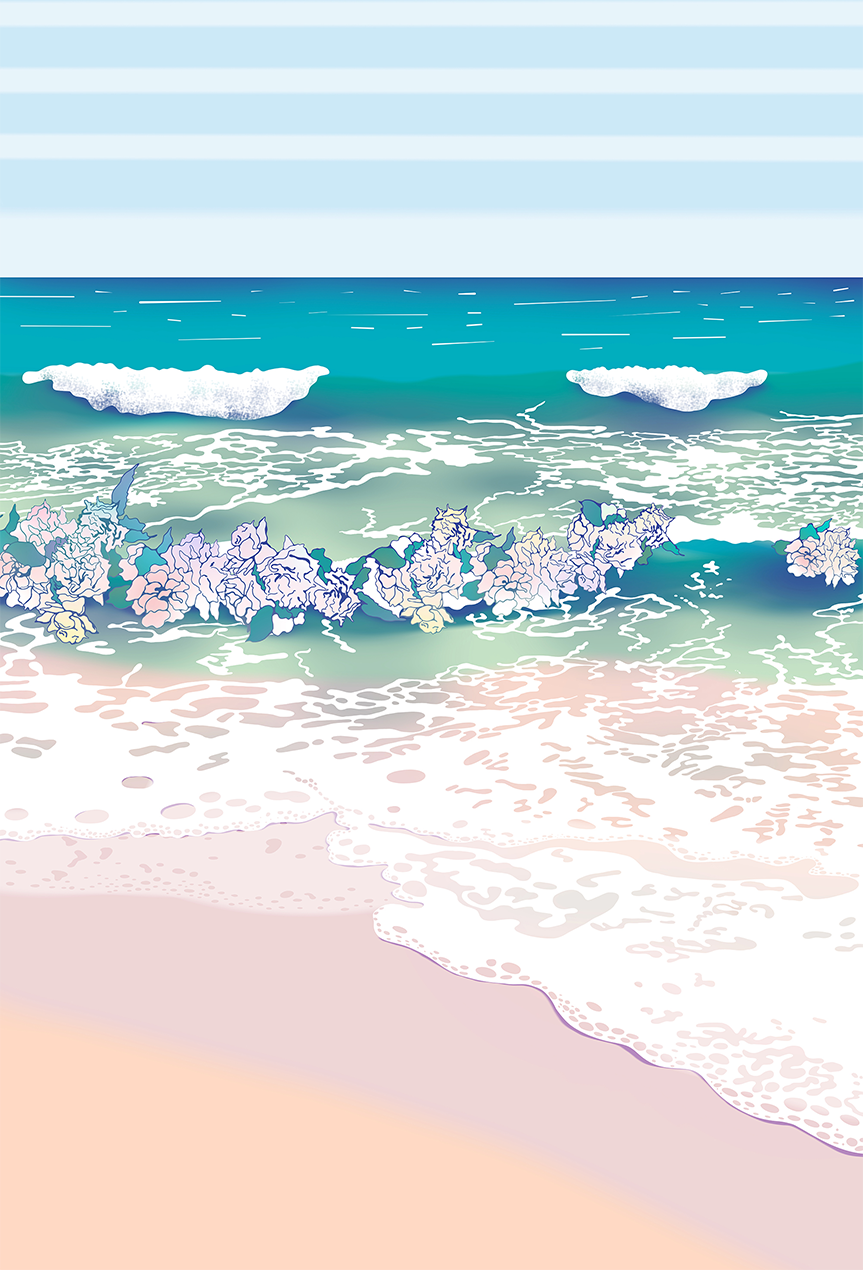 wall-art-print-canvas-poster-framed-Rose Surf , By Unratio-1