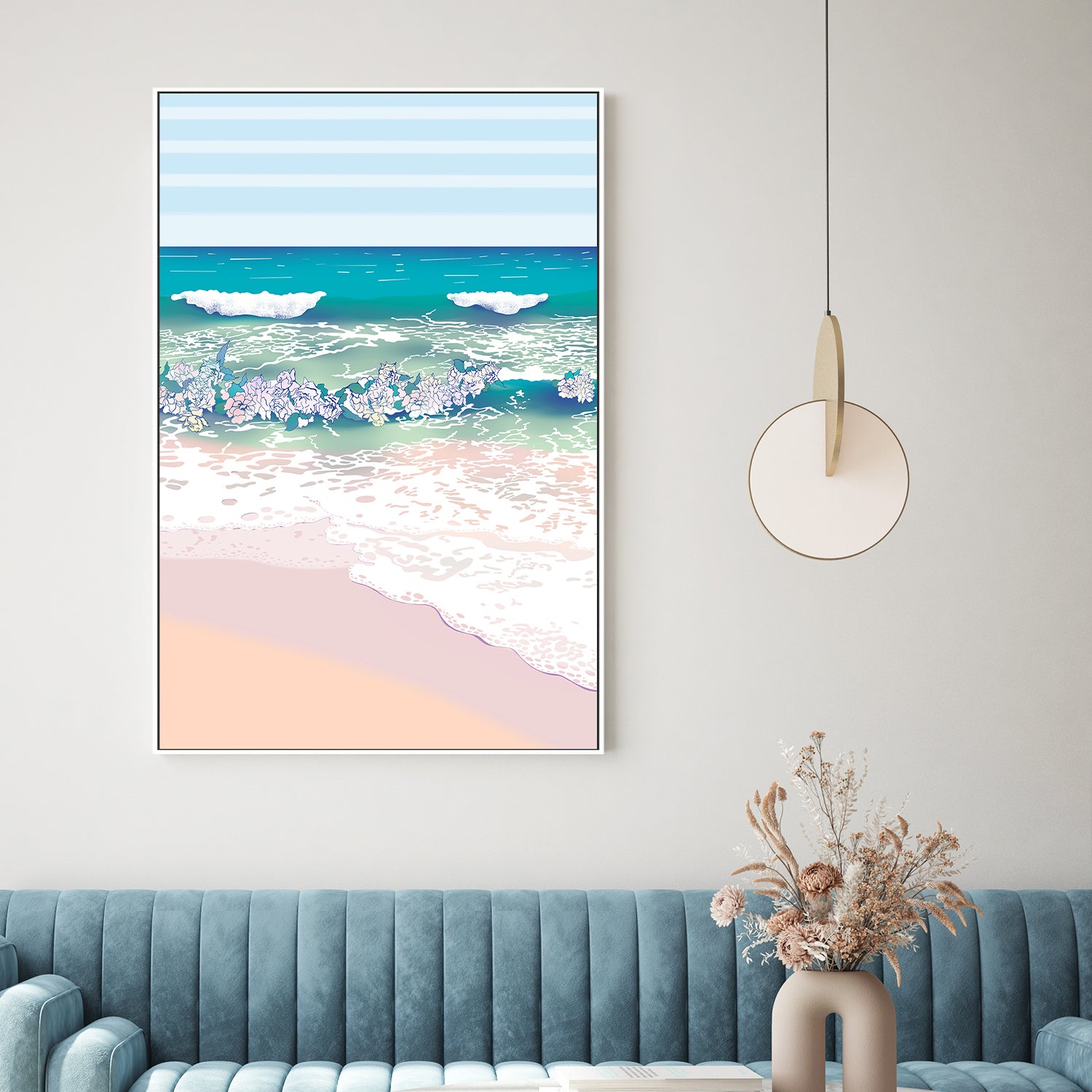 wall-art-print-canvas-poster-framed-Rose Surf , By Unratio-2