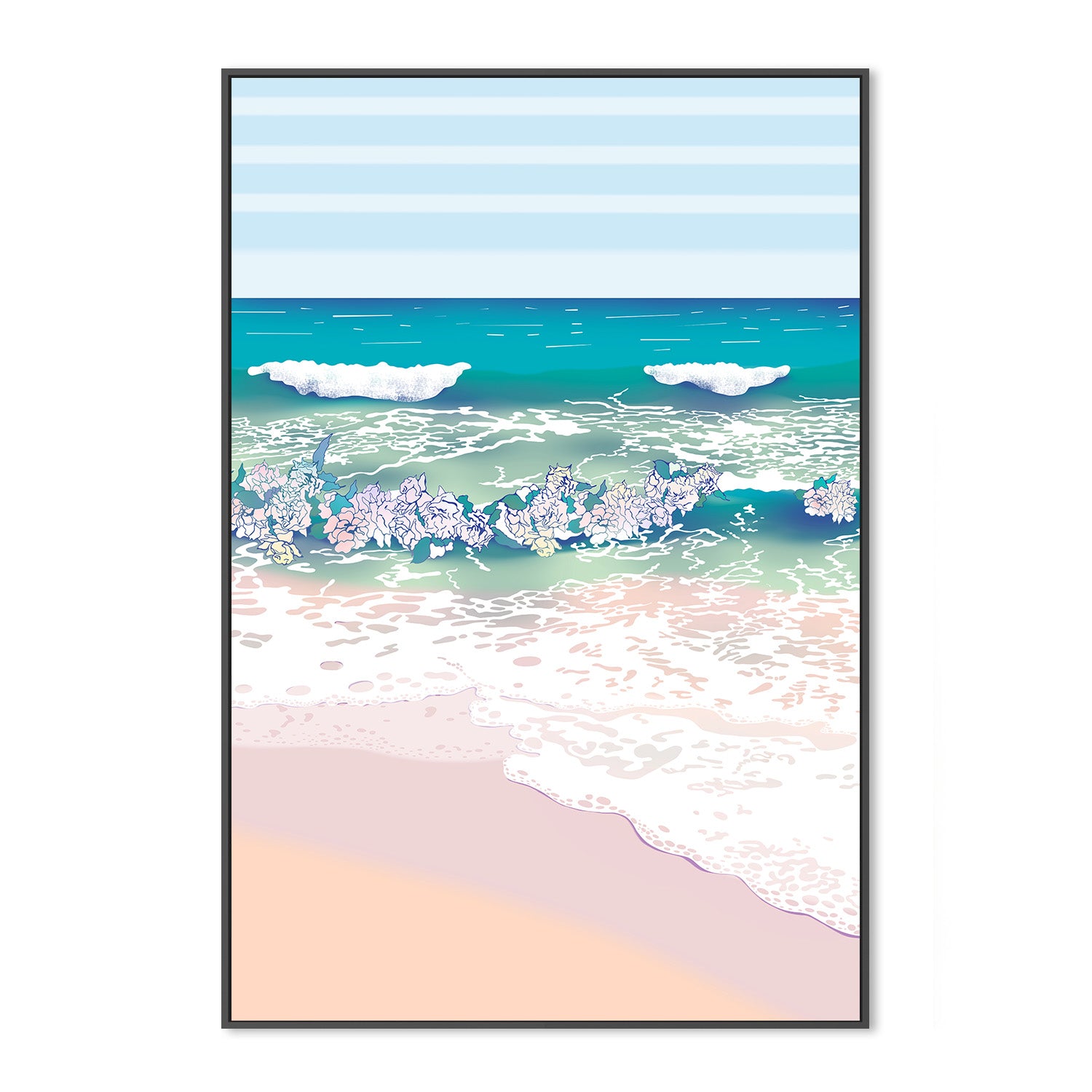 wall-art-print-canvas-poster-framed-Rose Surf , By Unratio-3