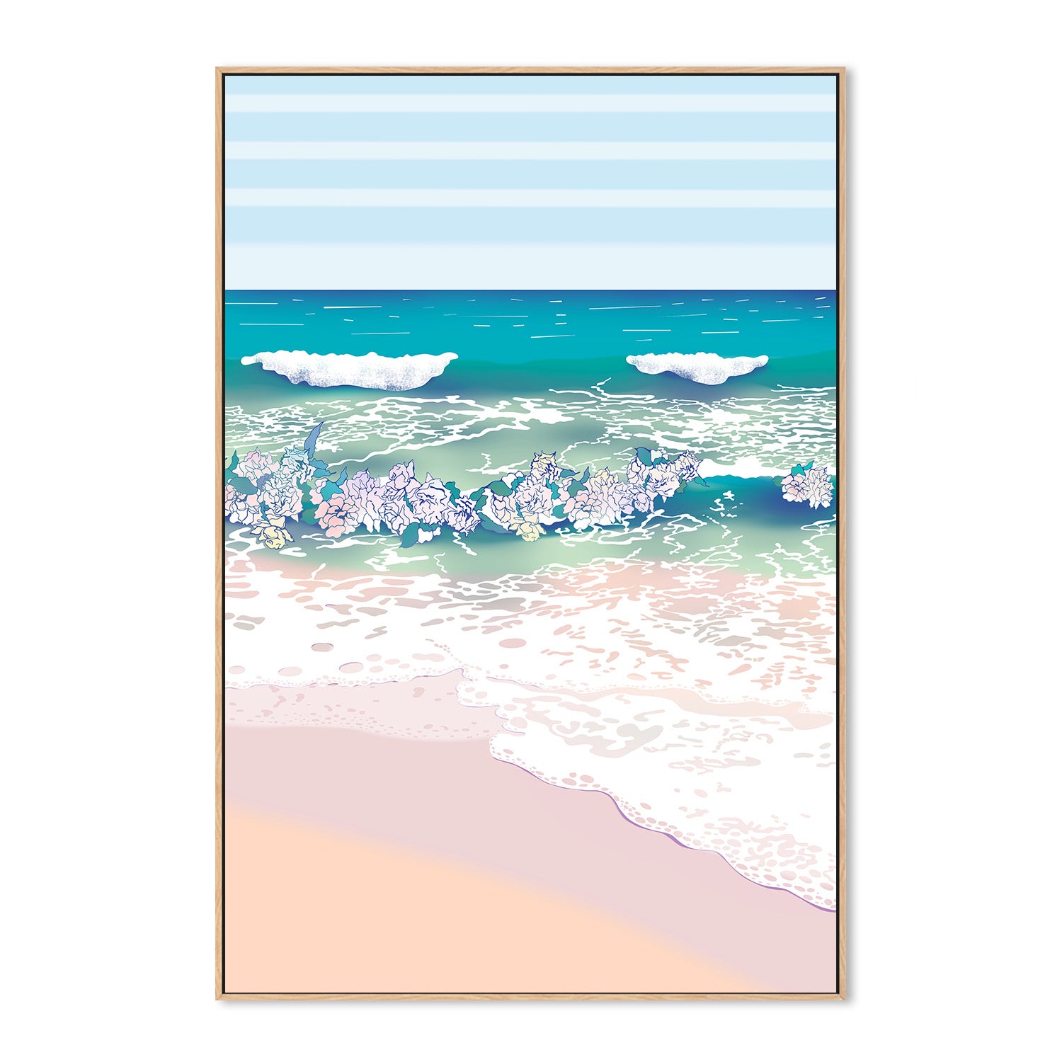 wall-art-print-canvas-poster-framed-Rose Surf , By Unratio-4