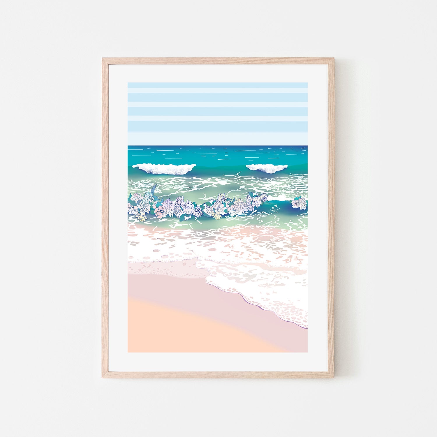 wall-art-print-canvas-poster-framed-Rose Surf , By Unratio-6