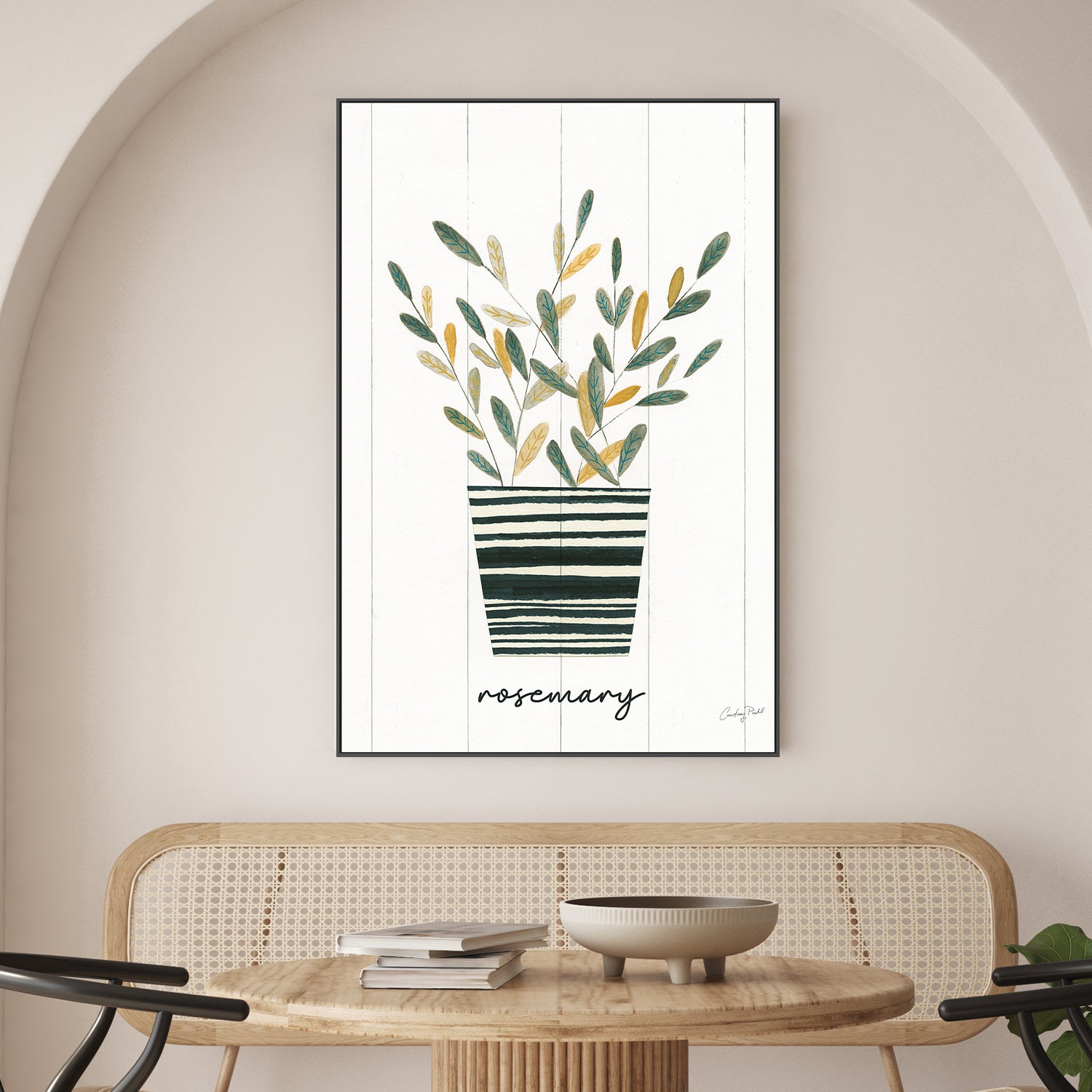 wall-art-print-canvas-poster-framed-Rosemary Herb Garden, Style A , By Courtney Prahl-2