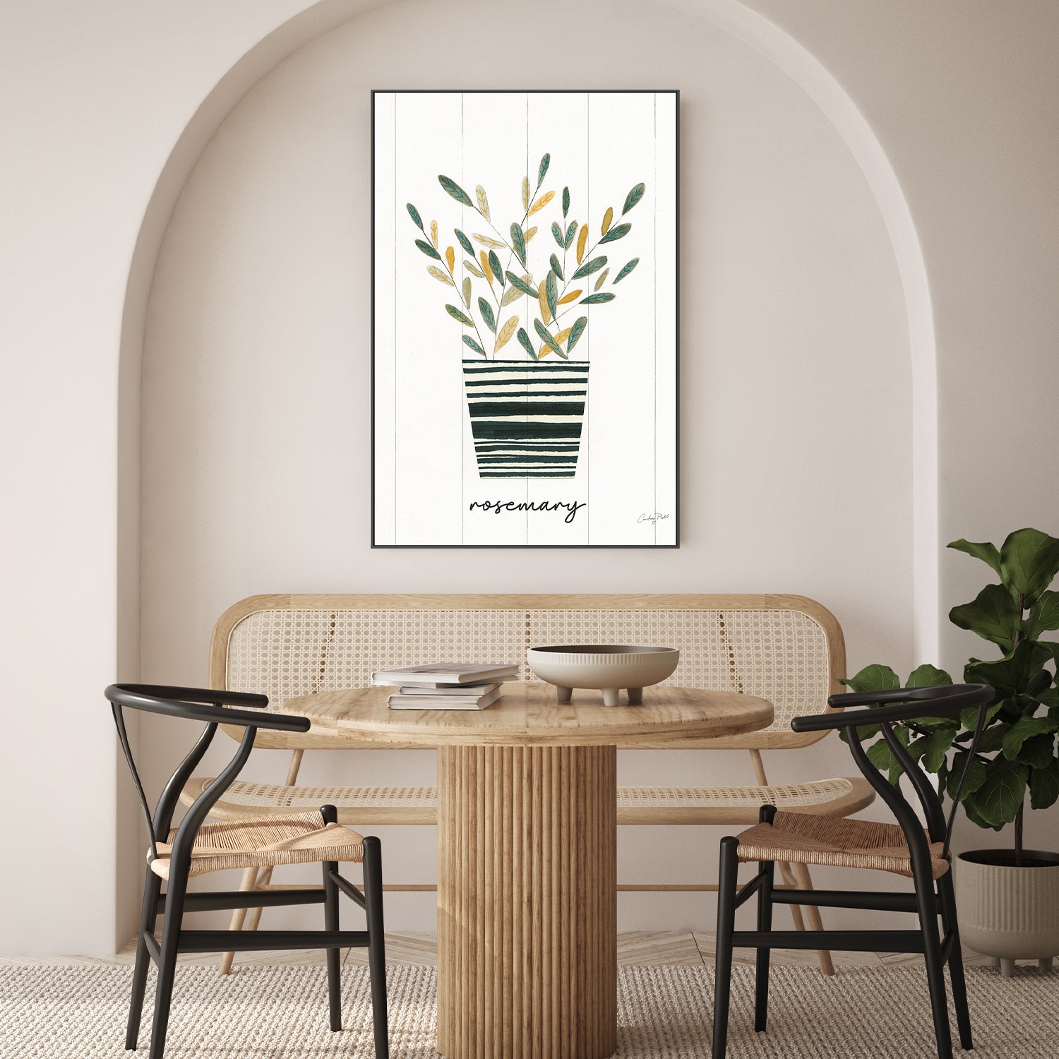 wall-art-print-canvas-poster-framed-Rosemary Herb Garden, Style A , By Courtney Prahl-7
