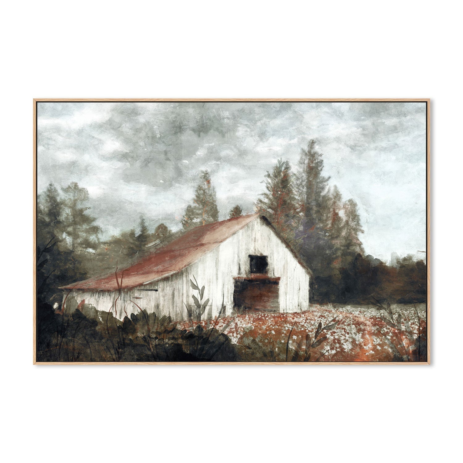 wall-art-print-canvas-poster-framed-Rusted Hearth Barn, Style A , By Nina Blue-4