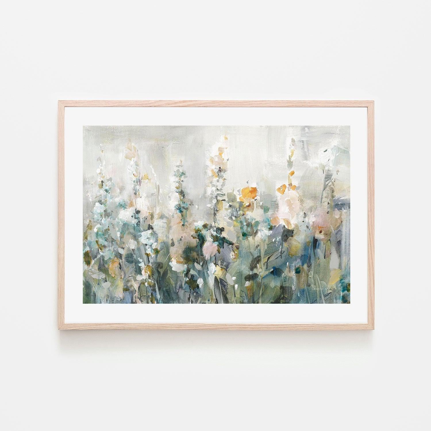 wall-art-print-canvas-poster-framed-Rustic Garden Neutral-by-Danhui Nai-Gioia Wall Art
