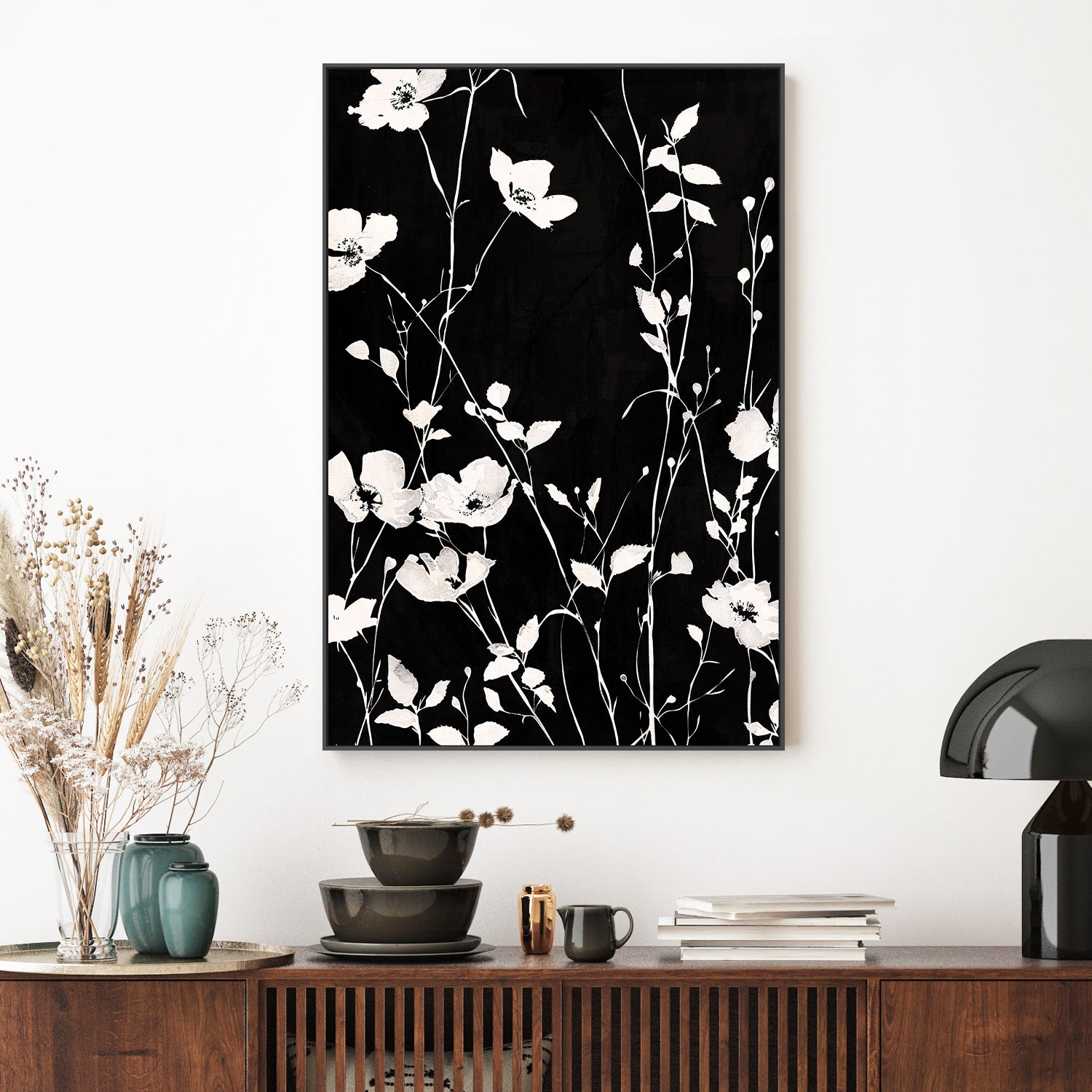 wall-art-print-canvas-poster-framed-Sable Stems, Style C-2