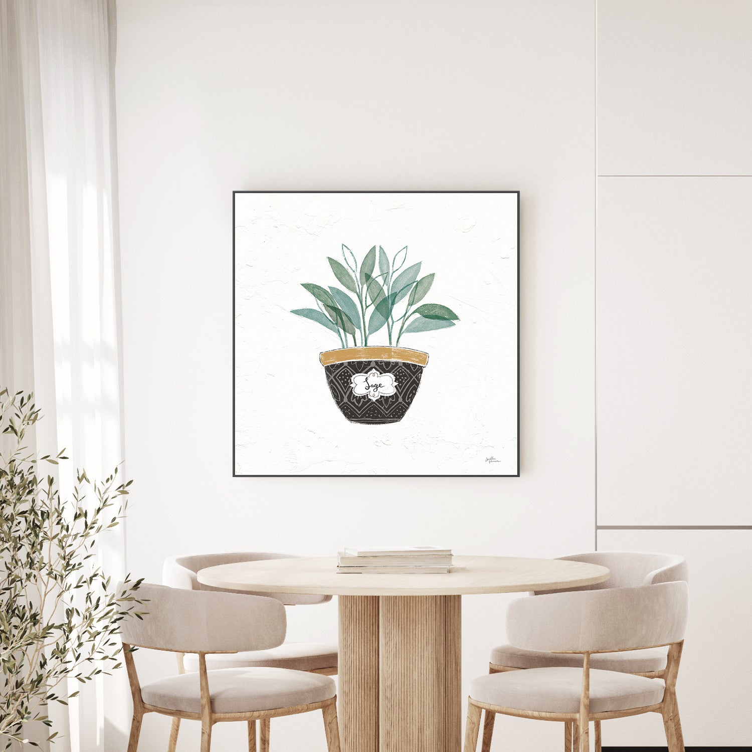 wall-art-print-canvas-poster-framed-Sage Fine Herbs, Style A , By Janelle Penner-2