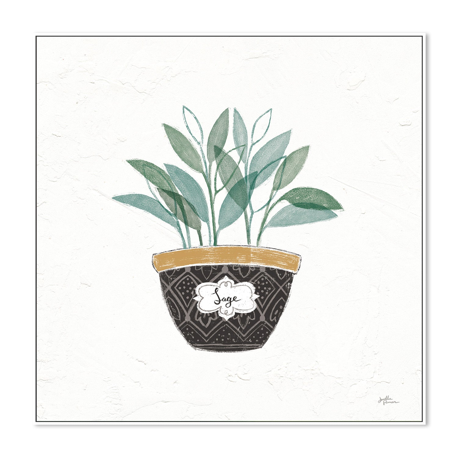 wall-art-print-canvas-poster-framed-Sage Fine Herbs, Style A , By Janelle Penner-5