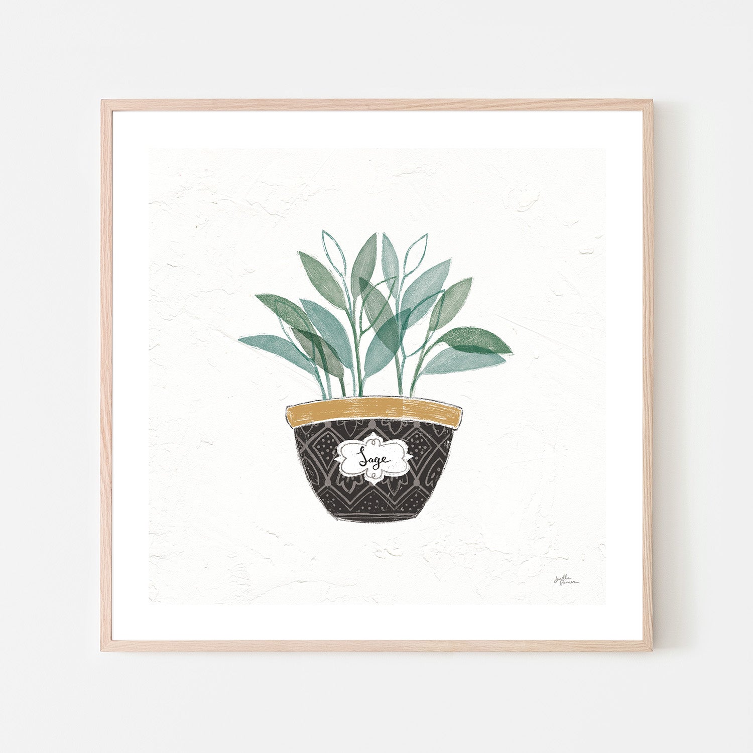 wall-art-print-canvas-poster-framed-Sage Fine Herbs, Style A , By Janelle Penner-6