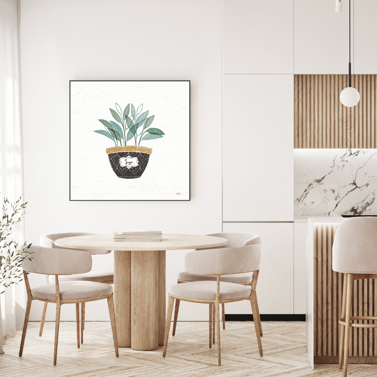 wall-art-print-canvas-poster-framed-Sage Fine Herbs, Style A , By Janelle Penner-7