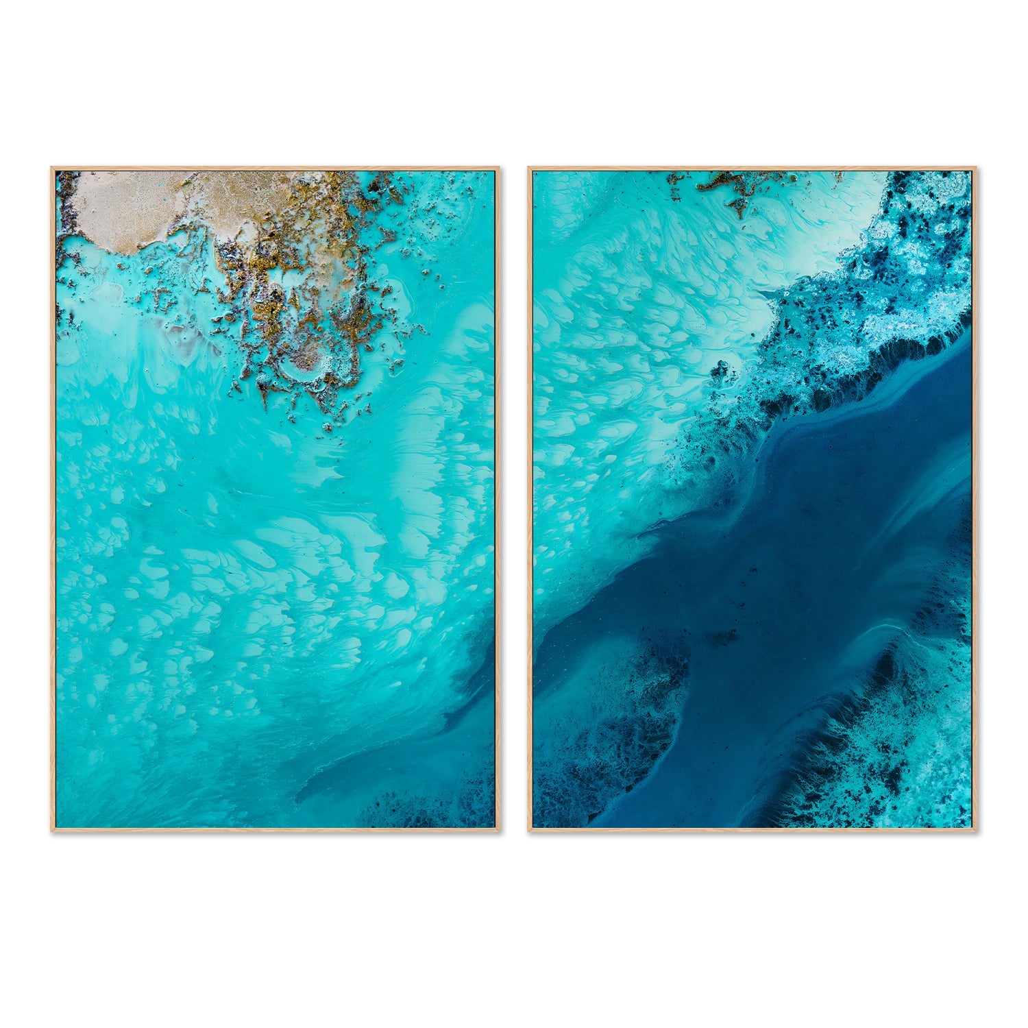 wall-art-print-canvas-poster-framed-Salt Water Passage, Style A & B, Set Of 2 , By Petra Meikle-4