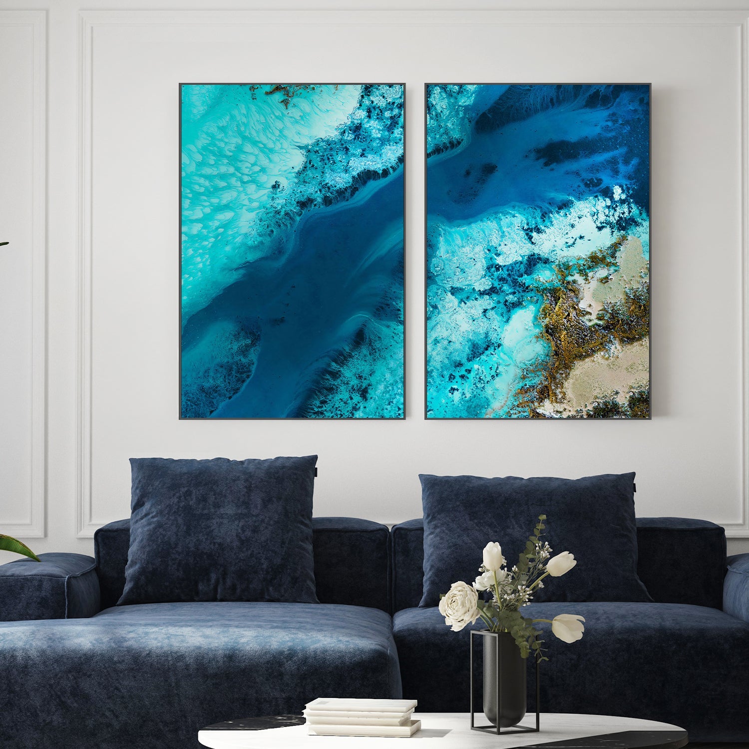 wall-art-print-canvas-poster-framed-Salt Water Passage, Style B & C, Set Of 2 , By Petra Meikle-2