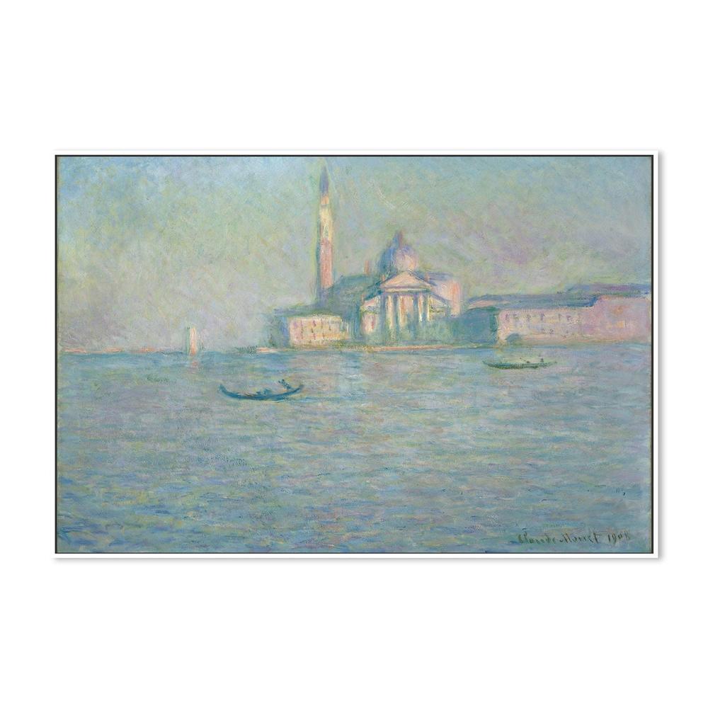 wall-art-print-canvas-poster-framed-San Giorgio Maggiore 1908 , By Monet-by-Gioia Wall Art-Gioia Wall Art
