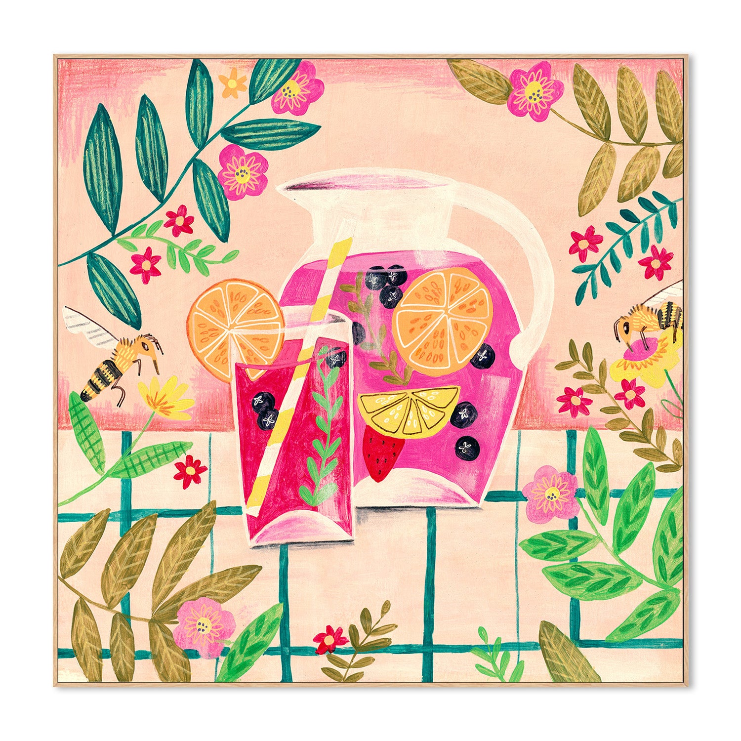 wall-art-print-canvas-poster-framed-Sangria Summer-4