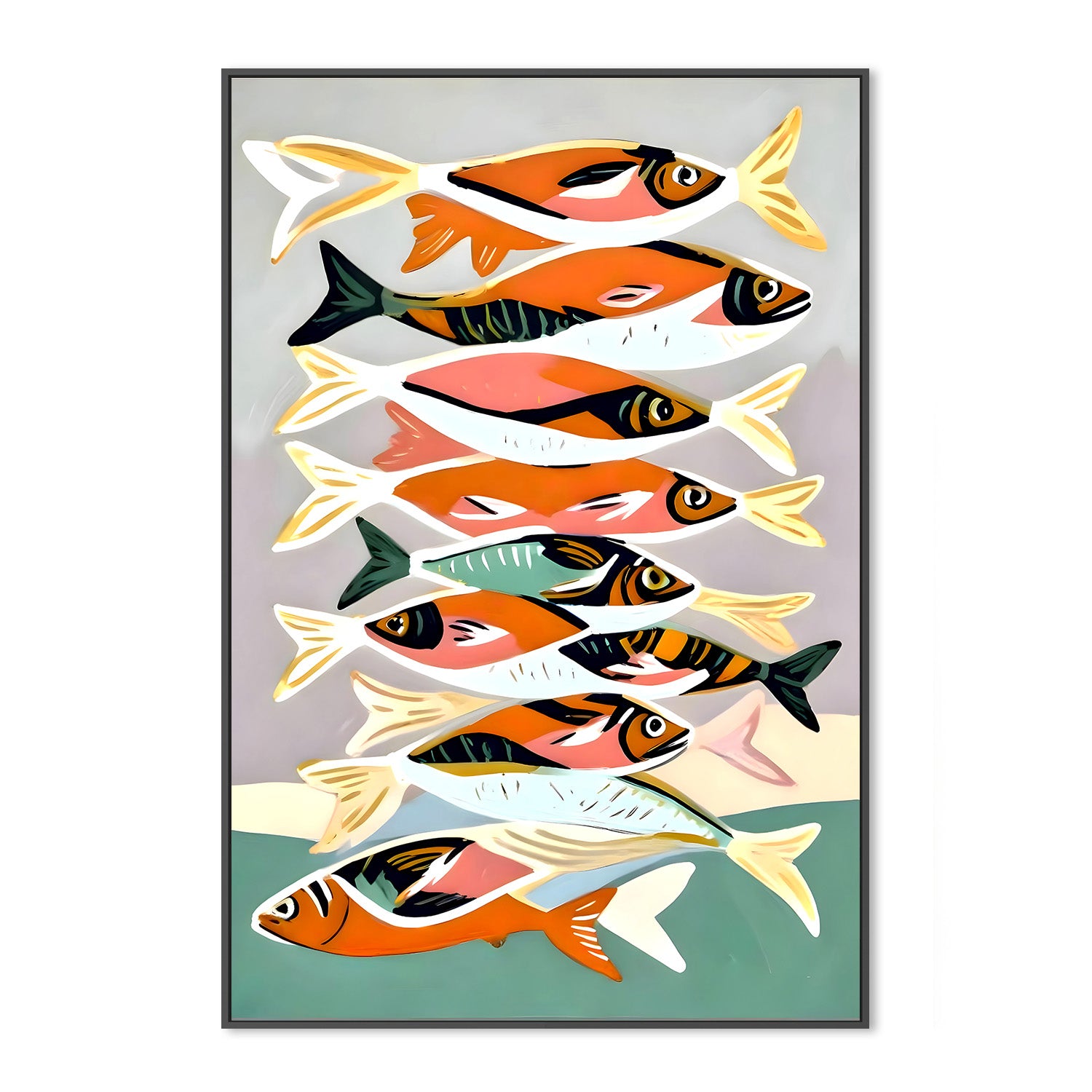 wall-art-print-canvas-poster-framed-Sardines, Style B-3