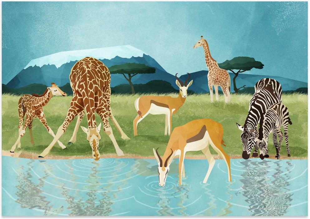 wall-art-print-canvas-poster-framed-Savannah , By Goed Blauw-1