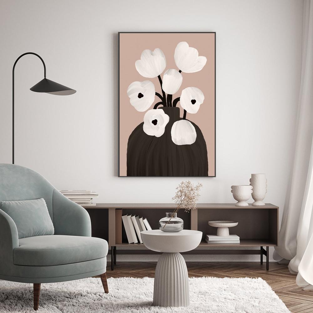 wall-art-print-canvas-poster-framed-Scandi Botanical, Style C-7