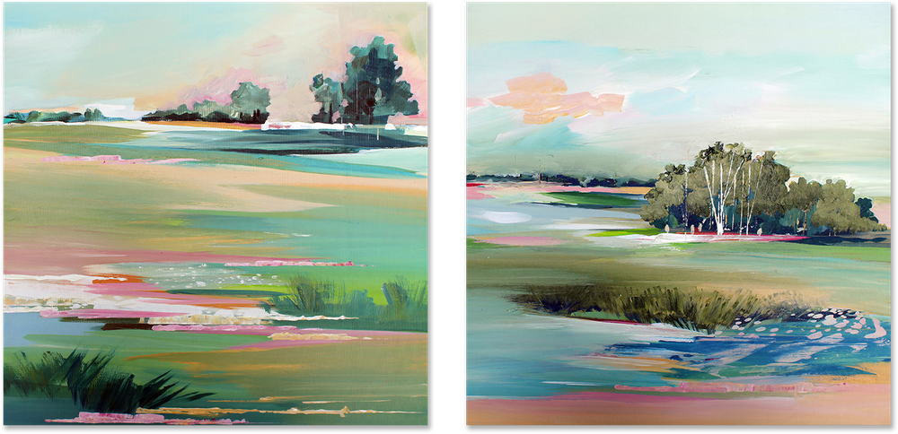 wall-art-print-canvas-poster-framed-Scenery, Style B & C, Set Of 2 , By Amelia Aveline-1