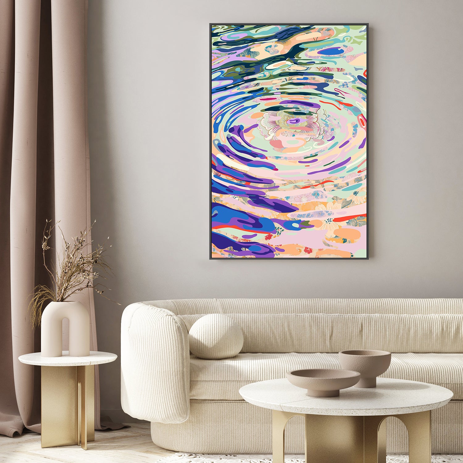 wall-art-print-canvas-poster-framed-Sea Garden , By Unratio-7