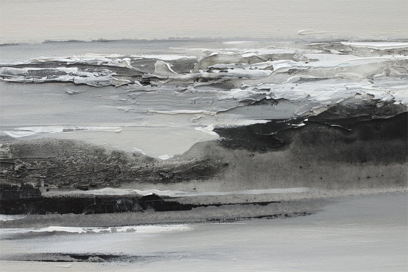 wall-art-print-canvas-poster-framed-Sea In Grey, Style B , By Amelia Aveline-1