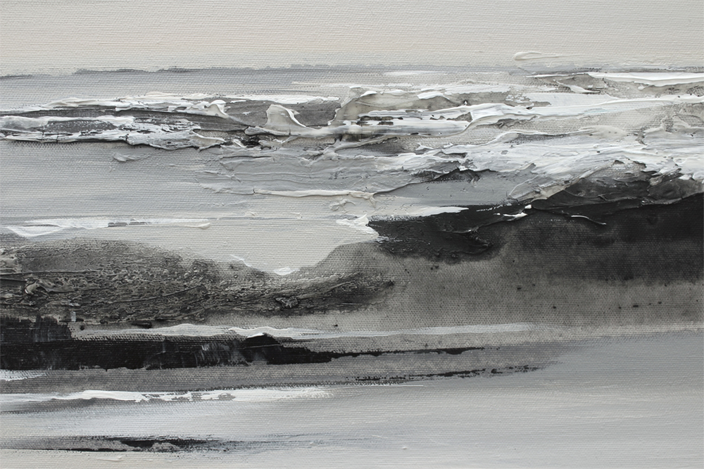 wall-art-print-canvas-poster-framed-Sea In Grey, Style B , By Amelia Aveline-1