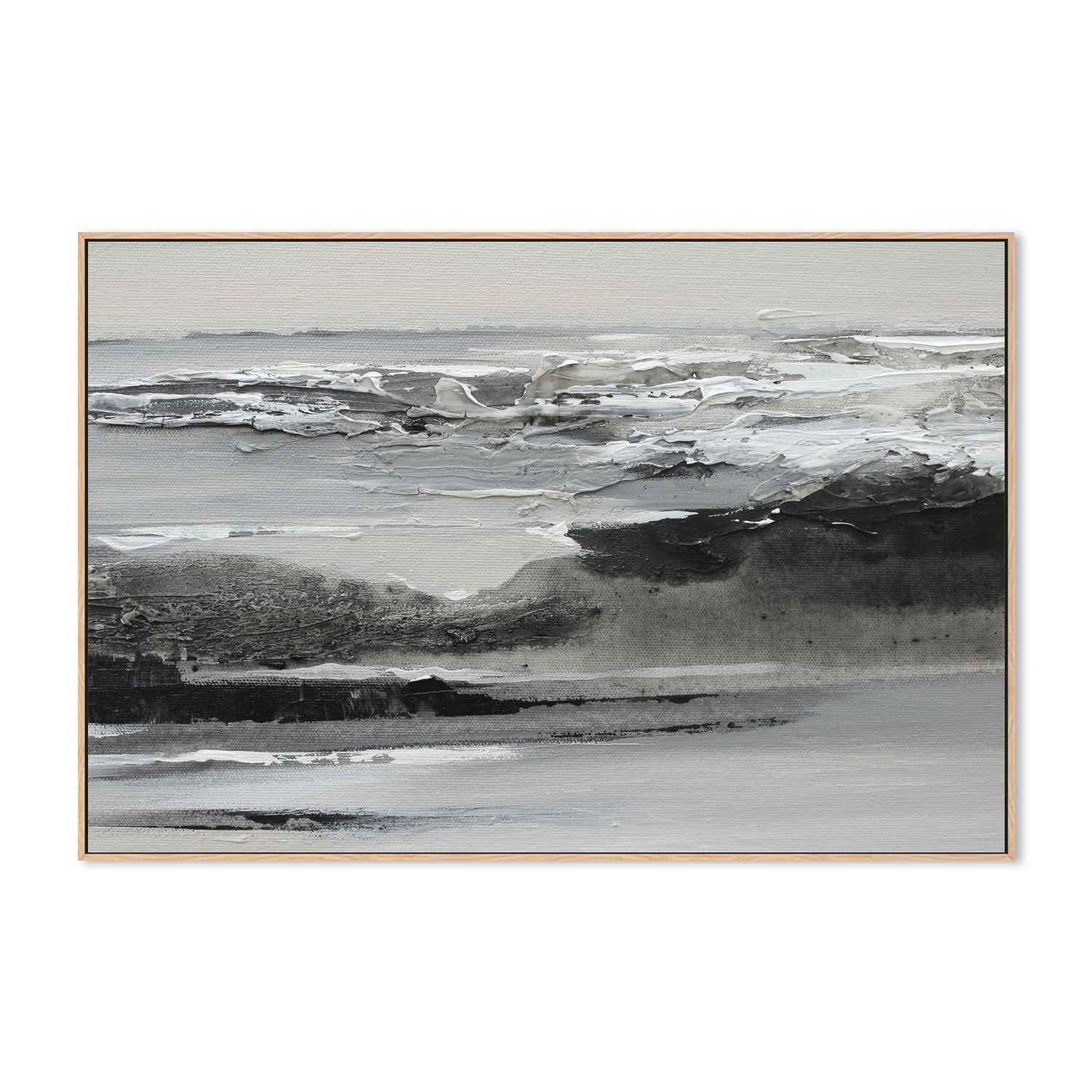 wall-art-print-canvas-poster-framed-Sea In Grey, Style B , By Amelia Aveline-4