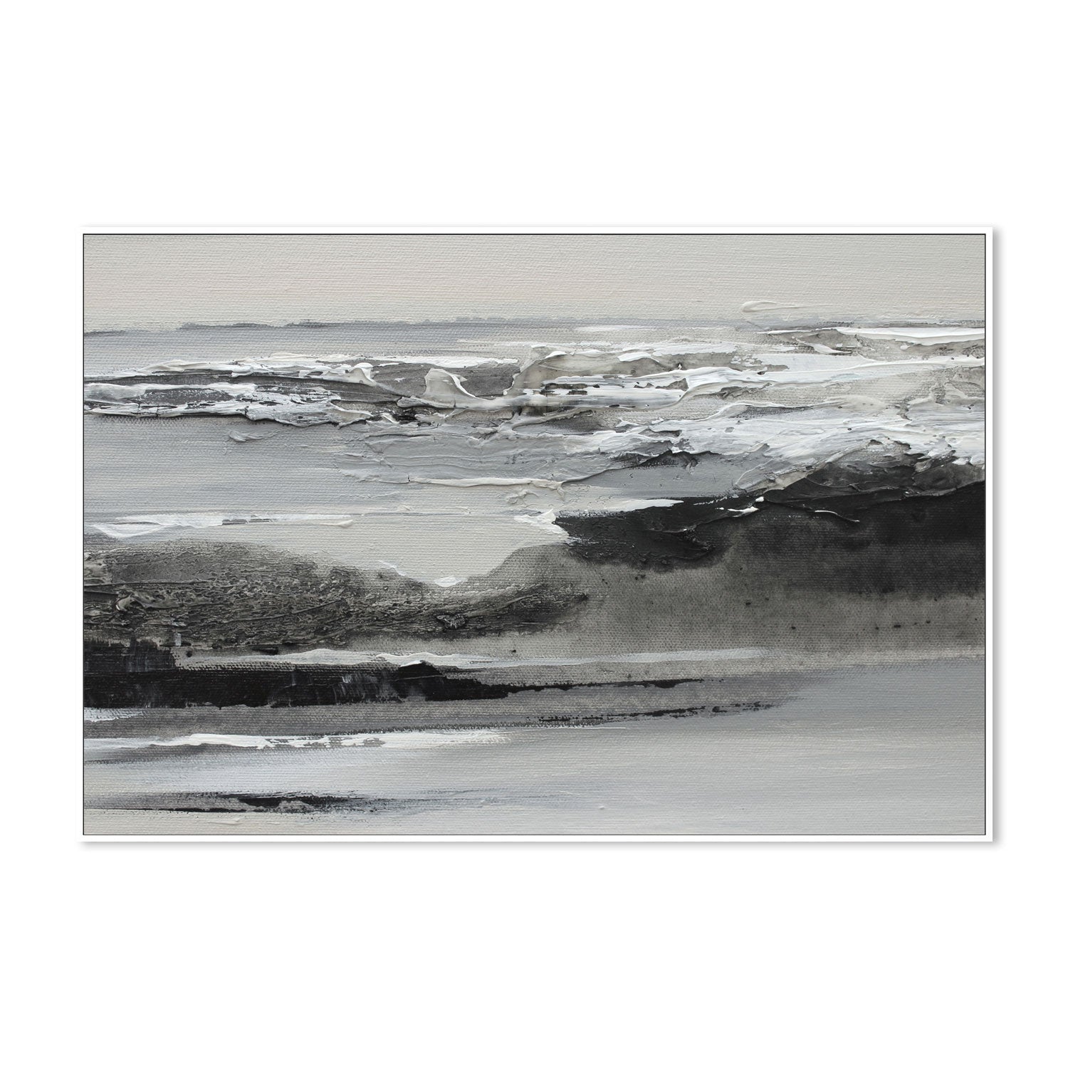 wall-art-print-canvas-poster-framed-Sea In Grey, Style B , By Amelia Aveline-5