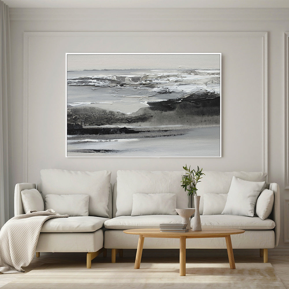wall-art-print-canvas-poster-framed-Sea In Grey, Style B , By Amelia Aveline-7